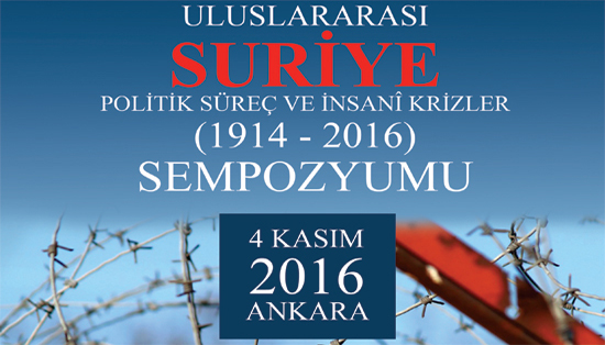 Uluslararası SURİYE (4 Kasım 2016, Ankara)