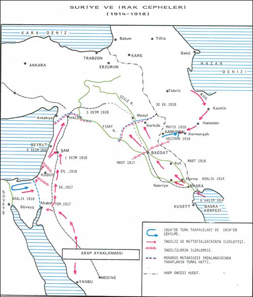 filistin cephesi 1918 haritası ile ilgili görsel sonucu