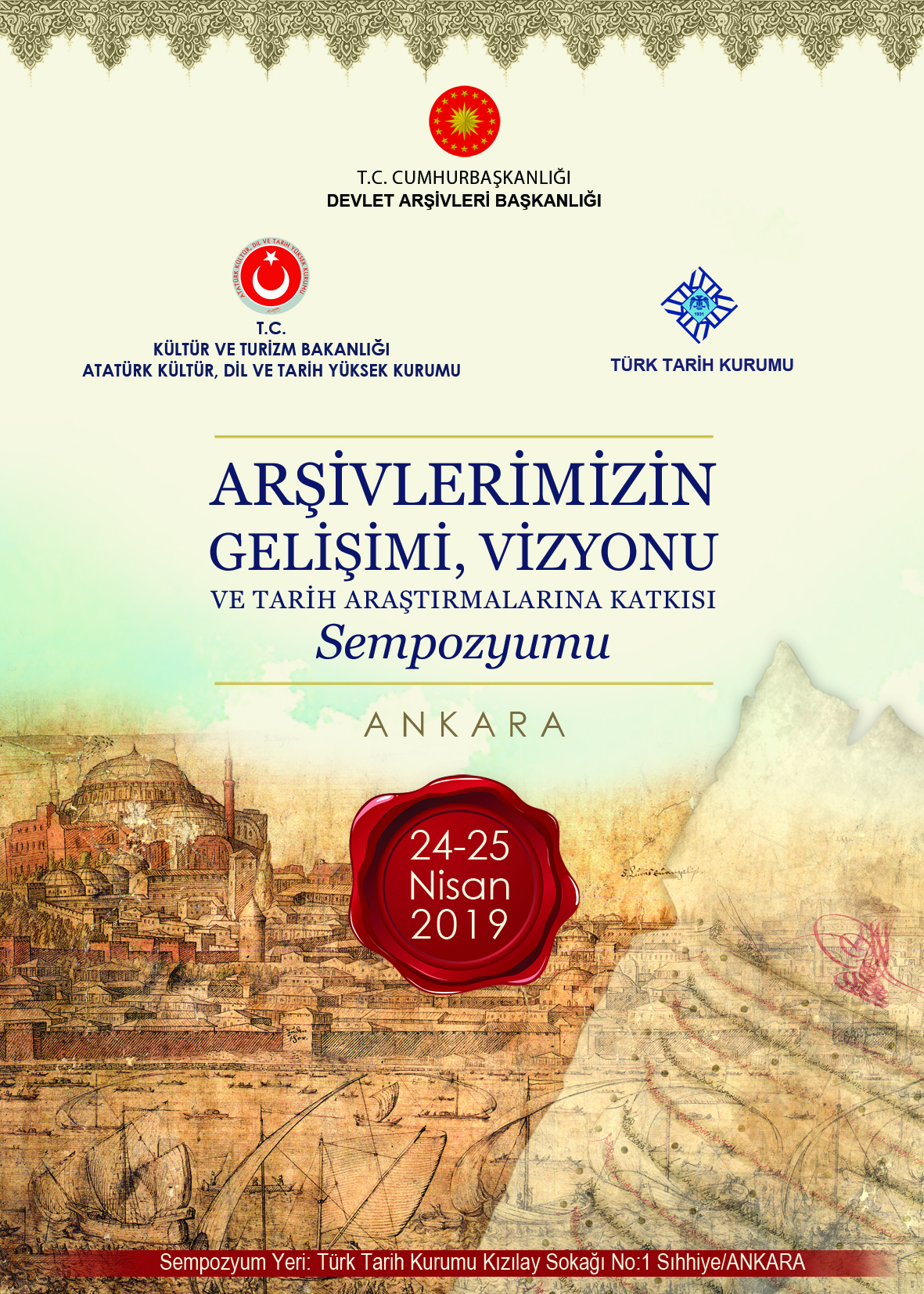 Ankara’da Arşivlerimizin Gelişimi, Vizyonu ve Tarih Araştırmalarına Katkısı Sempozyumu Düzenlenecek